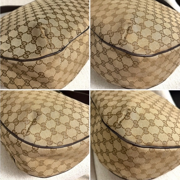 Authentic Gucci brown monogram canvas hobo bag - Picture 14 of 16